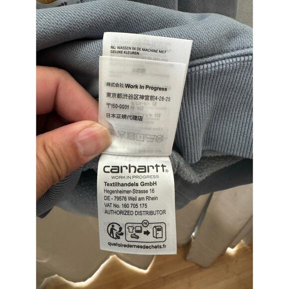 Carhartt WIP X INVINCIBLE Pigment Dyed Sweatshirt Mirror m med - Picture 4 of 13